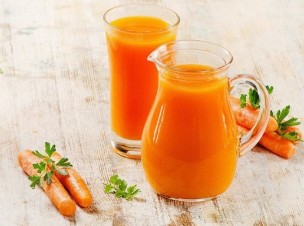 El jugo de zanahoria
