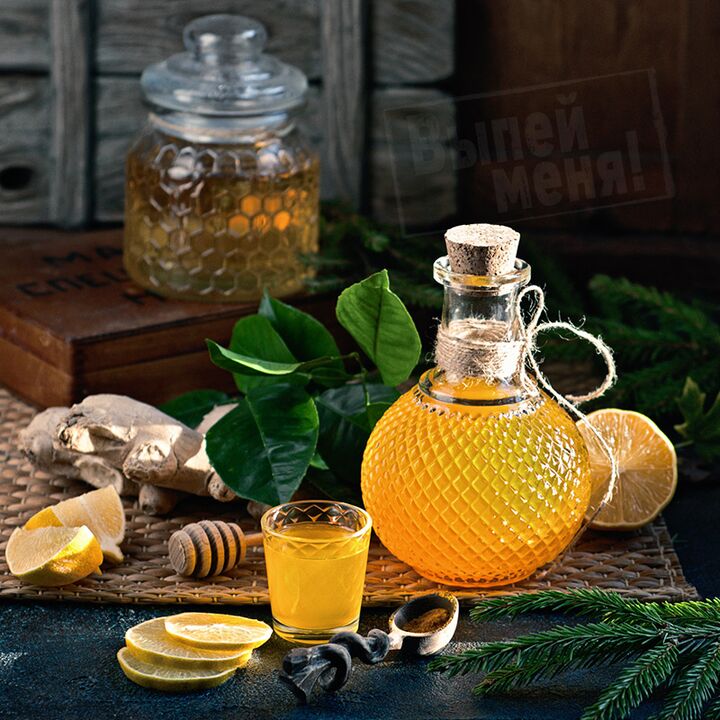 La tintura de alcohol ilegal con naranja, jengibre y miel fortalecerá la potencia de un hombre. 