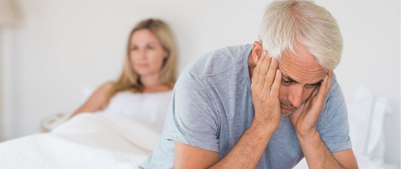 Disfunción eréctil en un hombre