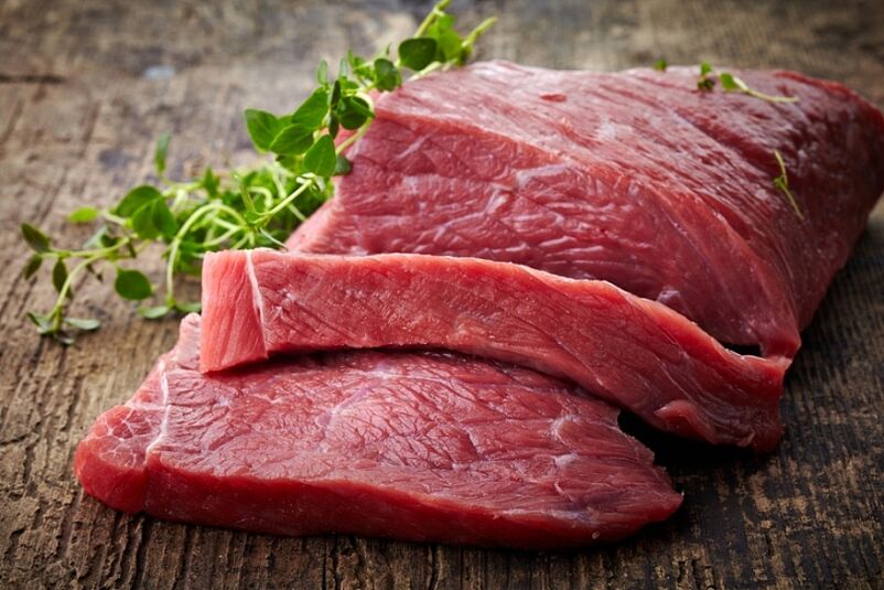 carne roja para potencia