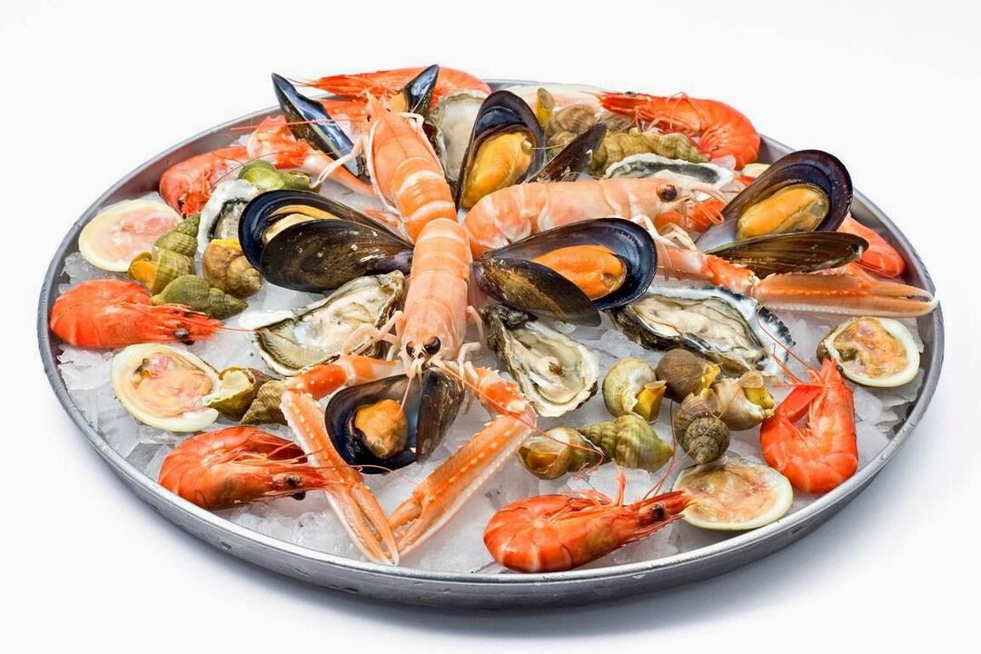 mariscos para potencia
